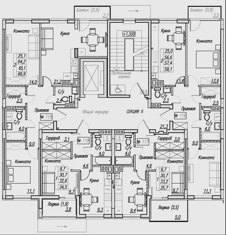 2-к кв. Калининградская область, Пионерский  (65.1 м) - Фото 2