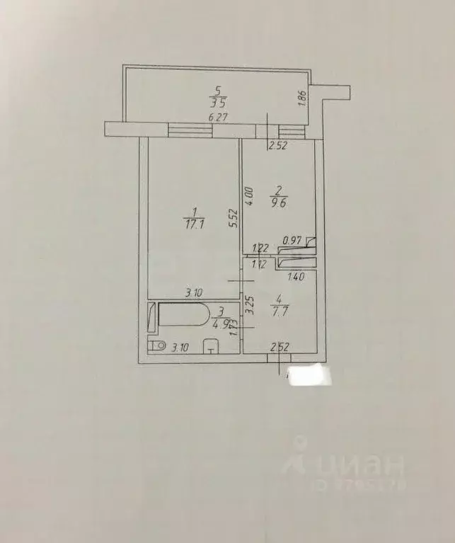 1-к кв. Татарстан, Казань Профессора Камая ул., 10к1 (42.8 м) - Фото 2