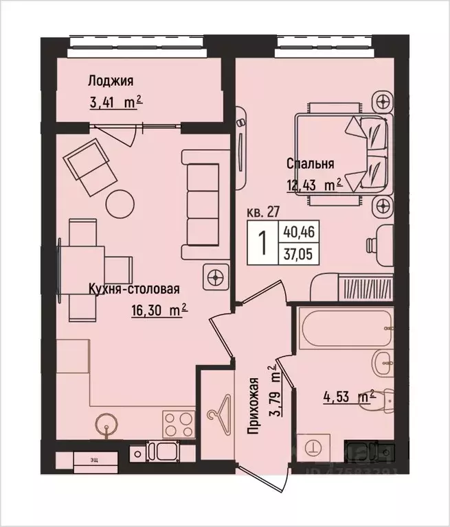 1-к кв. Нижегородская область, Нижний Новгород Литературная ул., 5 ... - Фото 1