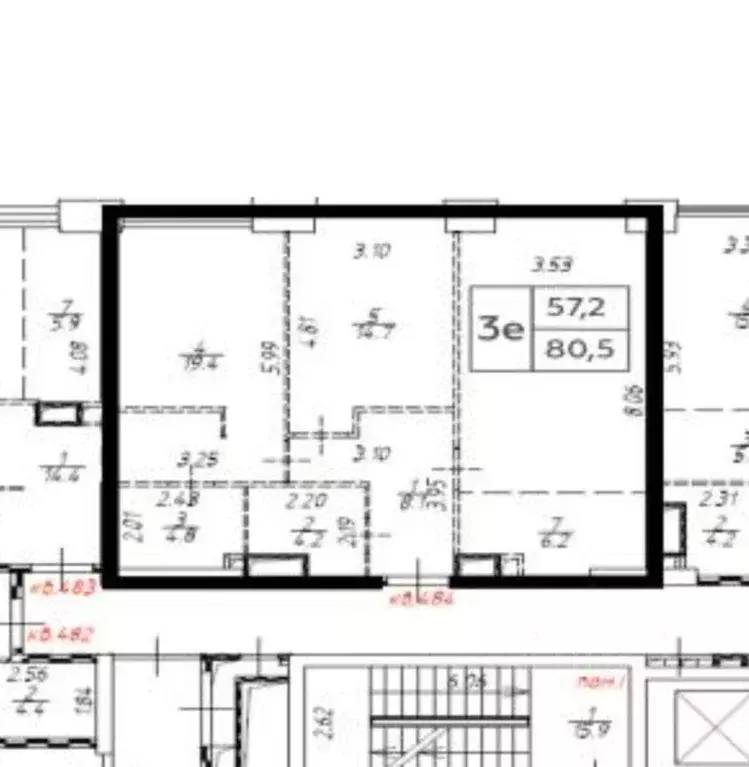 3-к кв. Москва просп. Генерала Дорохова, 49 (80.5 м) - Фото 1