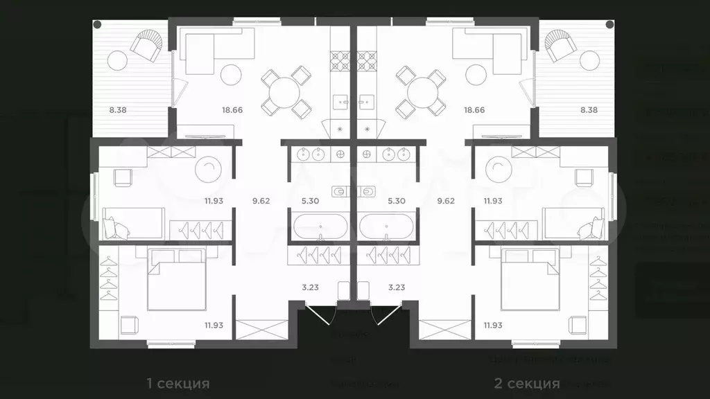 Таунхаус 74,5 м на участке 2,2 сот. - Фото 0