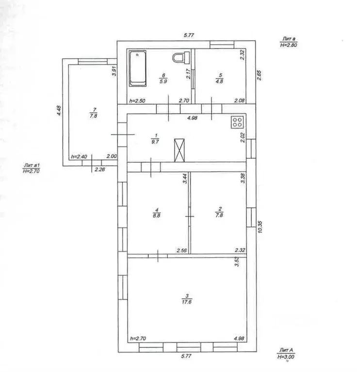 Дом в Краснодарский край, Староминская ст-ца ул. Кирова, 58 (62 м) - Фото 0