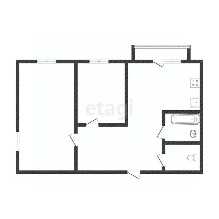 2-к кв. Костромская область, Кострома ул. Черногорская, 6 (62.9 м) - Фото 2