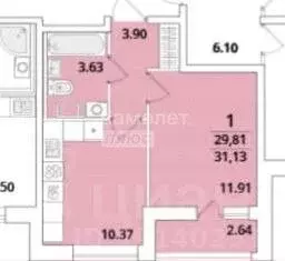 1-к кв. Санкт-Петербург Кубинская ул., 82к3с1 (30.3 м) - Фото 2