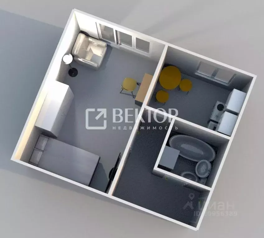 1-к кв. Костромская область, Кострома Катушечная ул., 76/39 (30.0 м) - Фото 2