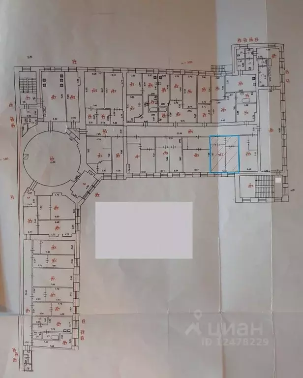 Комната Санкт-Петербург ул. Степана Разина, 13 (38.0 м) - Фото 1