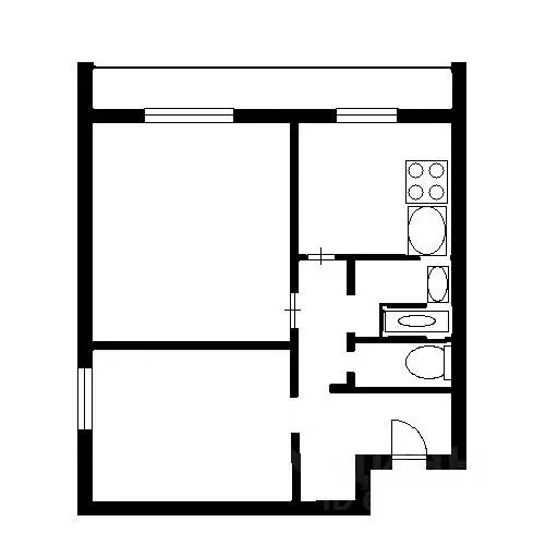 2-к кв. Москва 1-я Новокузьминская ул., 20К2 (38.0 м) - Фото 1