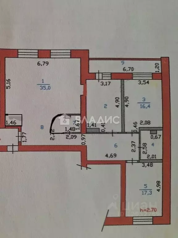 4-к кв. Пензенская область, Пенза ул. Пушкина, 43 (120.0 м) - Фото 1
