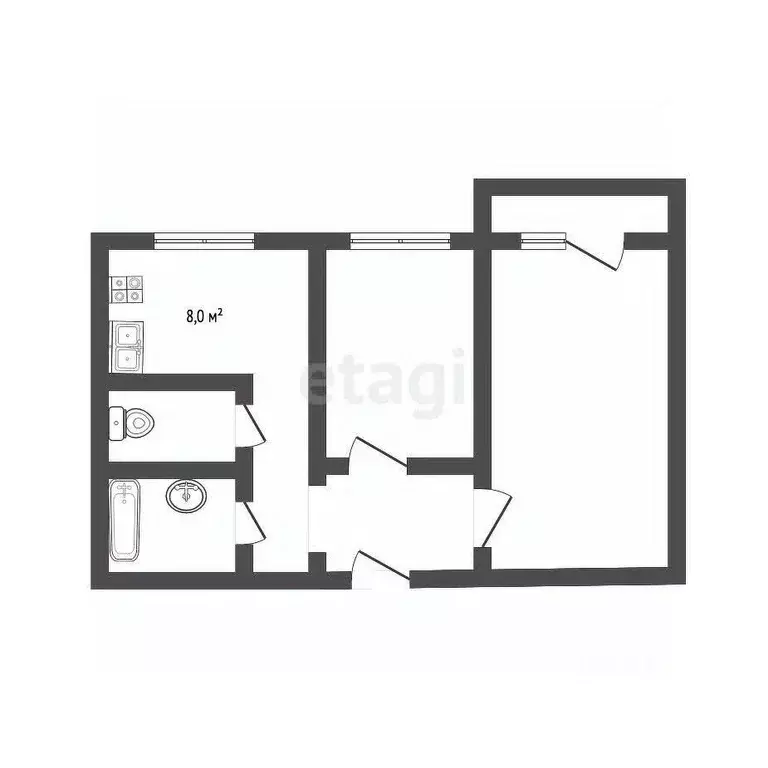 2-к кв. Владимирская область, Ковров ул. Абельмана, 135 (53.8 м) - Фото 1