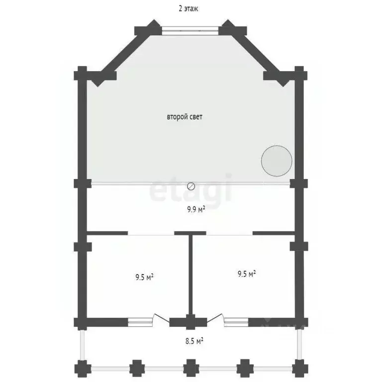 Дом в Тюменская область, Тюменский муниципальный округ, с. Княжево ул. ... - Фото 1