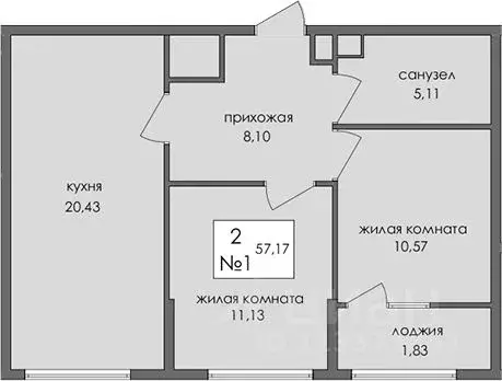 2-к кв. Крым, Алушта ул. Ялтинская, 21 (57.0 м) - Фото 2