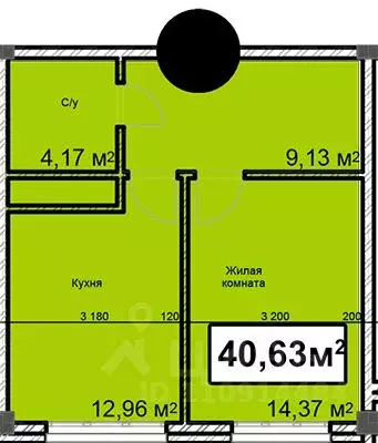 1-к кв. Ставропольский край, Ессентуки ул. Благодатная, 24 (40.63 м) - Фото 0