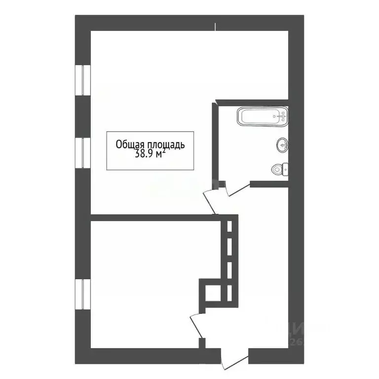 2-к кв. Новосибирская область, Мошковский район, с. Сокур, 1-й кв-л 8 ... - Фото 2