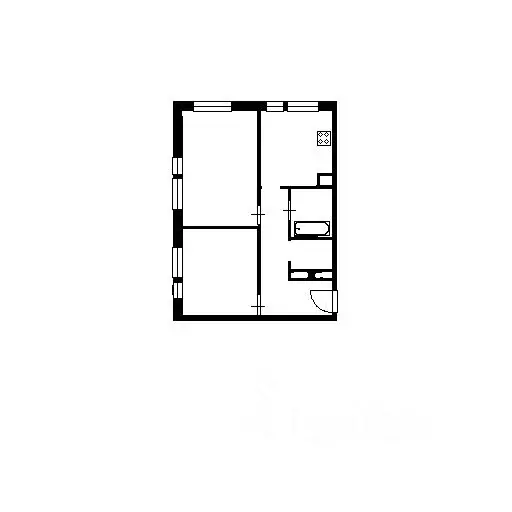 2-к кв. Курганская область, Шадринск ул. Гагарина, 6 (31.3 м) - Фото 2
