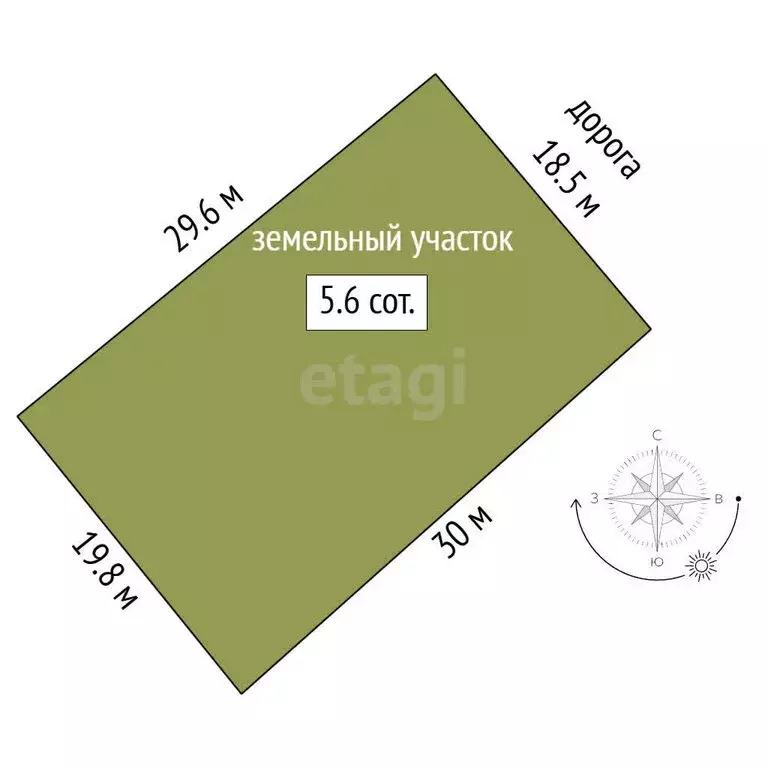 Участок в Нальчик, СТ Дружба (5.61 м) - Фото 1