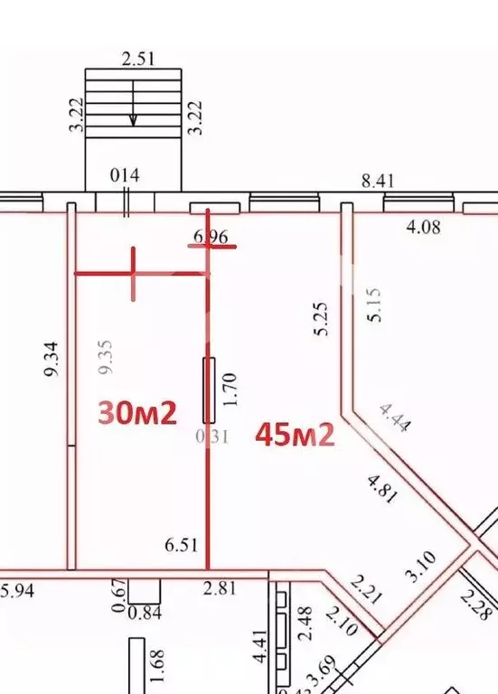 Торговая площадь в Московская область, Реутов Юбилейный просп., 47 (30 ... - Фото 2