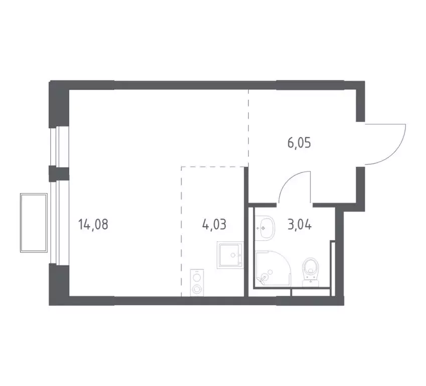 Квартира-студия: Ленинский городской округ, ЖК Новое Видное, 13.2 ... - Фото 1