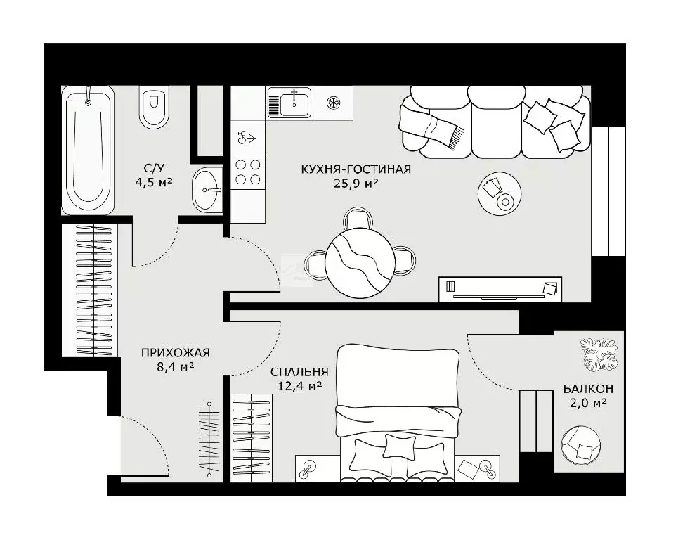 Продается 2-комнатная квартира - Фото 2