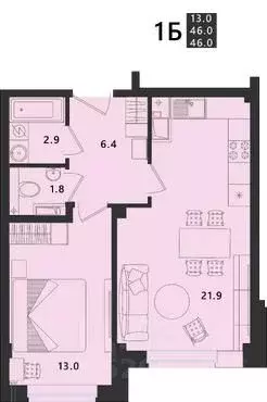 1-к кв. Псковская область, Псковский район, Завеличенская волость, д. ... - Фото 1