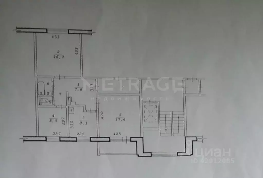 3-к кв. Новосибирская область, Новосибирск ул. Есенина, 8/5 (67.7 м) - Фото 1