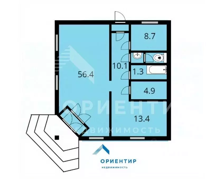 Торговая площадь в Свердловская область, Дегтярск Клубная ул., 16А ... - Фото 2