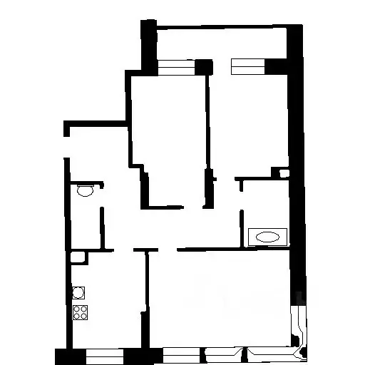 3-к кв. Татарстан, Казань ул. Хусаина Мавлютова, 17Ек1 (88.2 м) - Фото 2