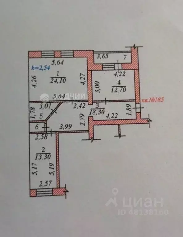 2-к кв. Чувашия, Чебоксары просп. Максима Горького, 33 (75.0 м) - Фото 2