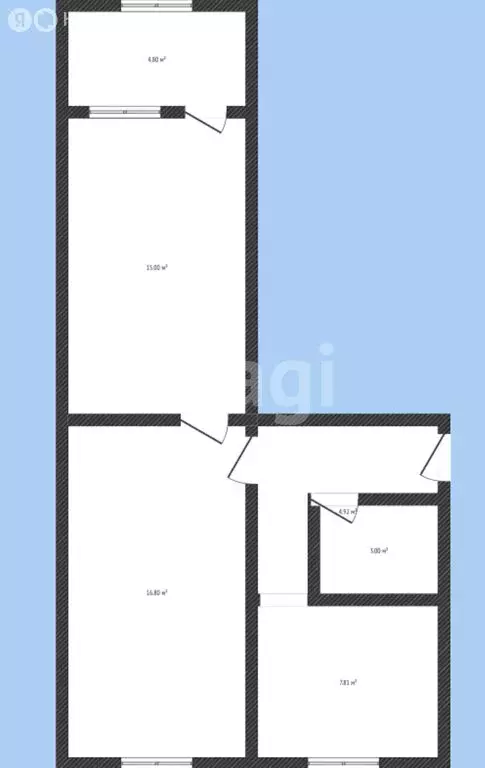 2-комнатная квартира: Каспийск, улица Хизроева, 35 (49.9 м) - Фото 1