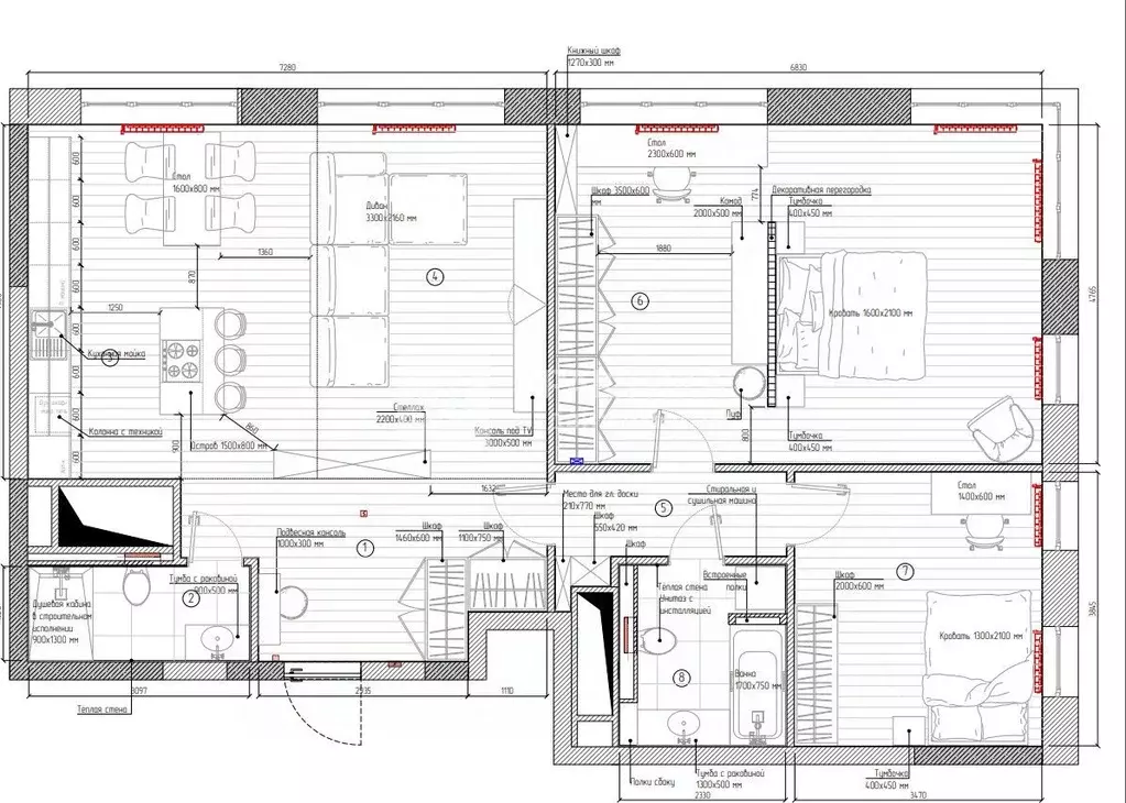 3-к кв. Москва Шелепихинская наб., 34к5 (110.0 м) - Фото 2