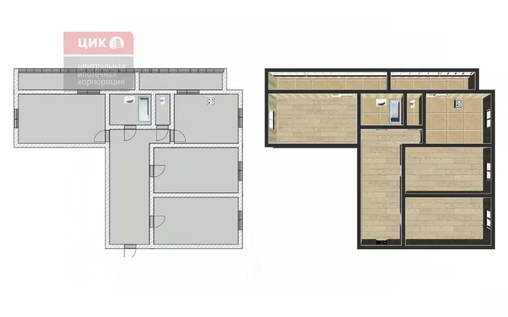3-к кв. Рязанская область, Рязань ул. Крупской, 25 (98.0 м) - Фото 1