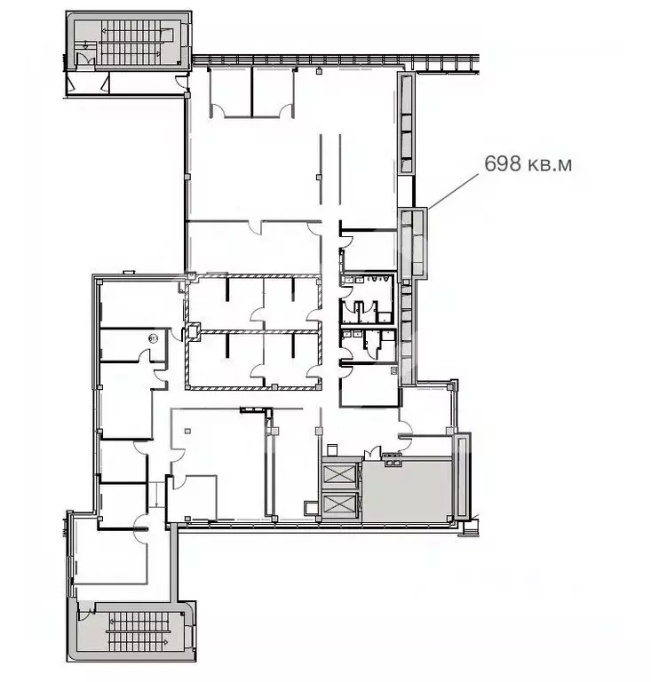 Офис в Москва Верейская ул., 11 (698 м) - Фото 2