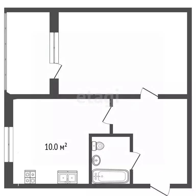 1-к кв. Ставропольский край, Пятигорск ул. Ермолова (40.0 м) - Фото 1