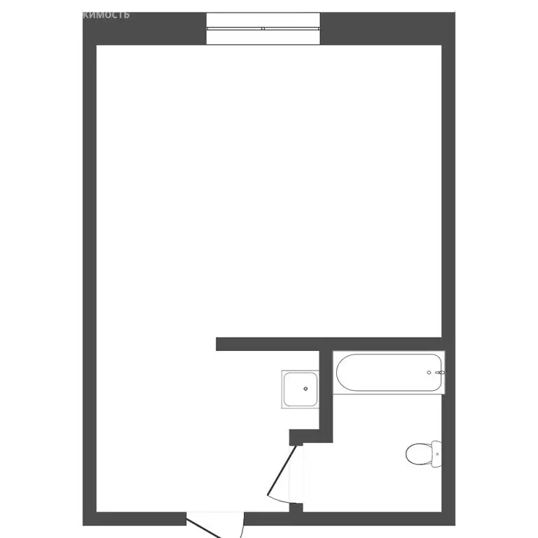 Квартира-студия: Курган, улица Некрасова, 31 (23.2 м) - Фото 1
