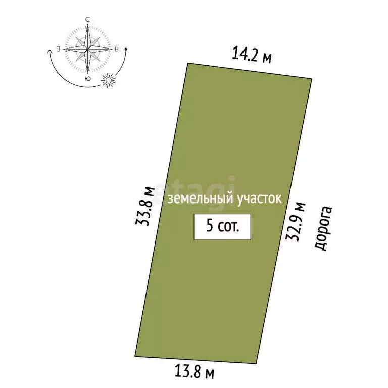 Участок в Ближнее, улица Лермонтова, 24 (5 м) - Фото 0