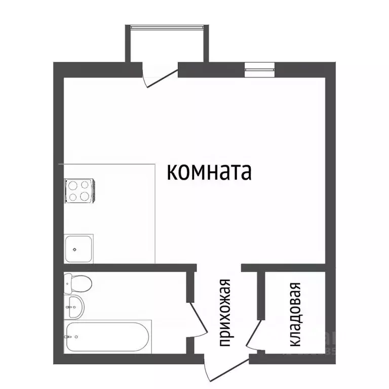 1-к кв. Красноярский край, Красноярск Норильская ул., 38 (37.5 м) - Фото 1