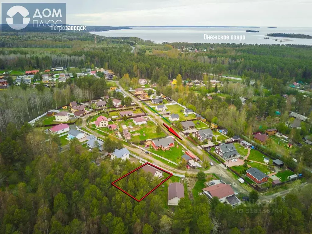 Дом в Карелия, Прионежский район, с. Деревянное ул. Вехручейная, 21 ... - Фото 2