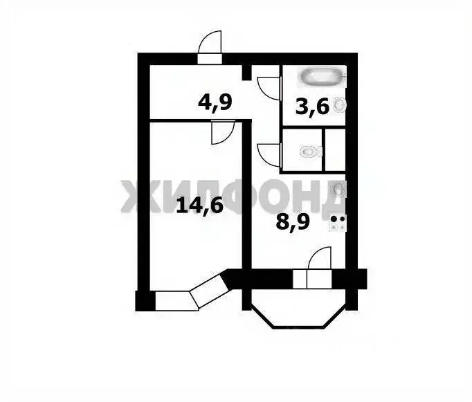 1-к кв. Новосибирская область, Новосибирск Горский мкр, 67 (36.4 м) - Фото 1