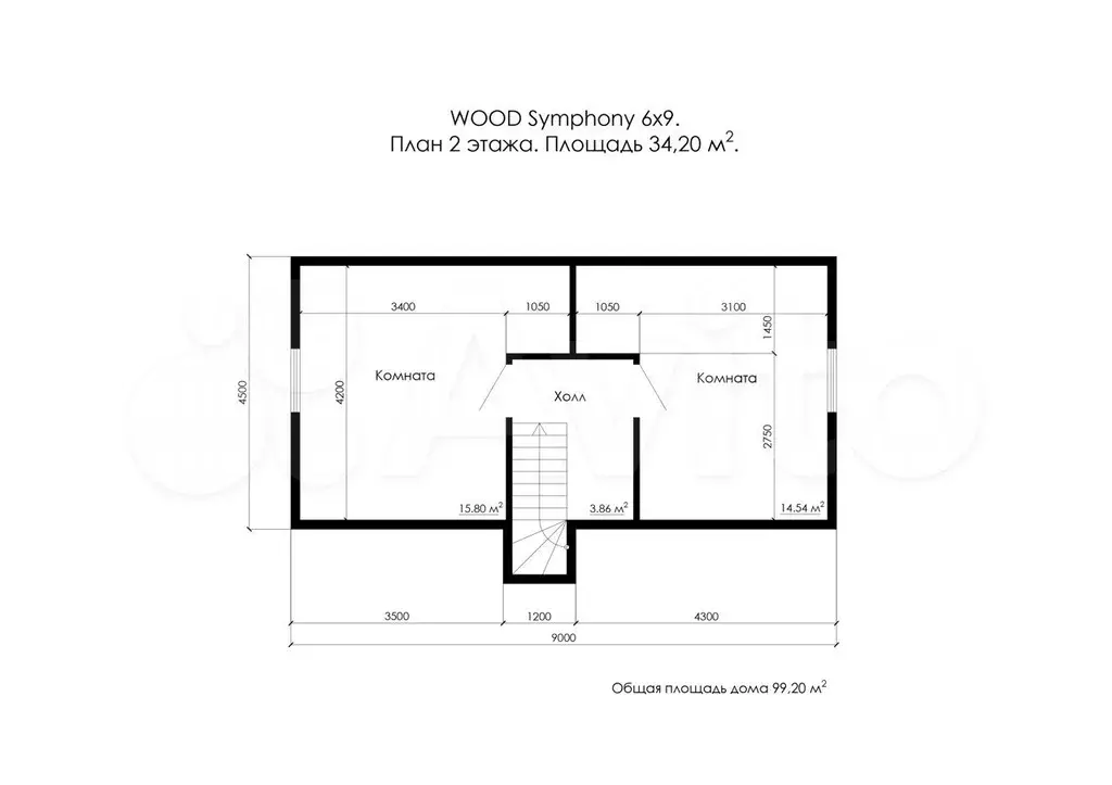 дом 102 м на участке 7,7 сот. - Фото 1