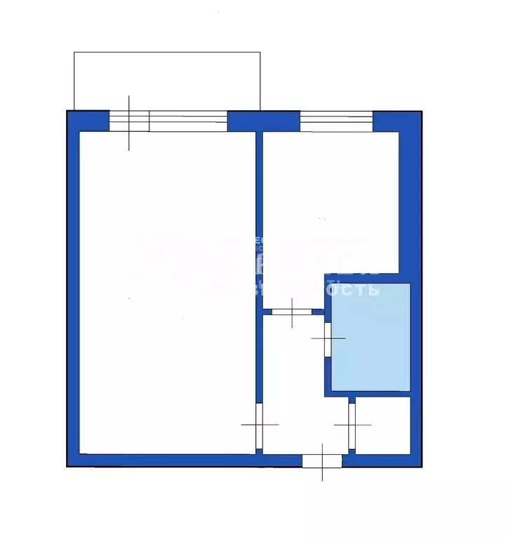 1-комнатная квартира: Междуреченск, проспект 50 лет Комсомола, 29 ... - Фото 1