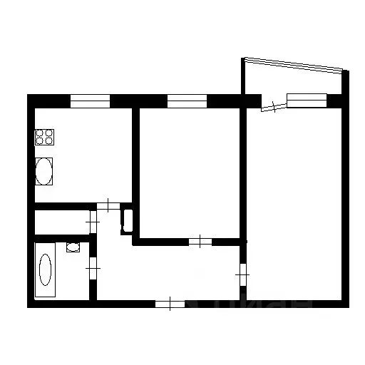 2-к кв. Татарстан, Казань ул. Лукина, 2/15 (50.0 м) - Фото 1