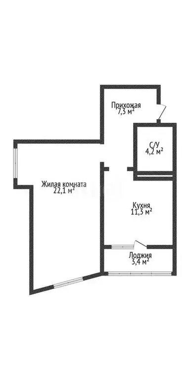 1-комнатная квартира: Краснодар, улица Красных Партизан, 4/15 (44.9 м) - Фото 1