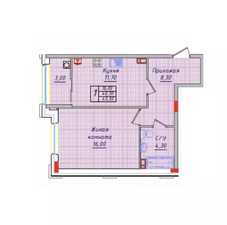 1-к кв. Ставропольский край, Невинномысск ул. Имени Героя России ... - Фото 1