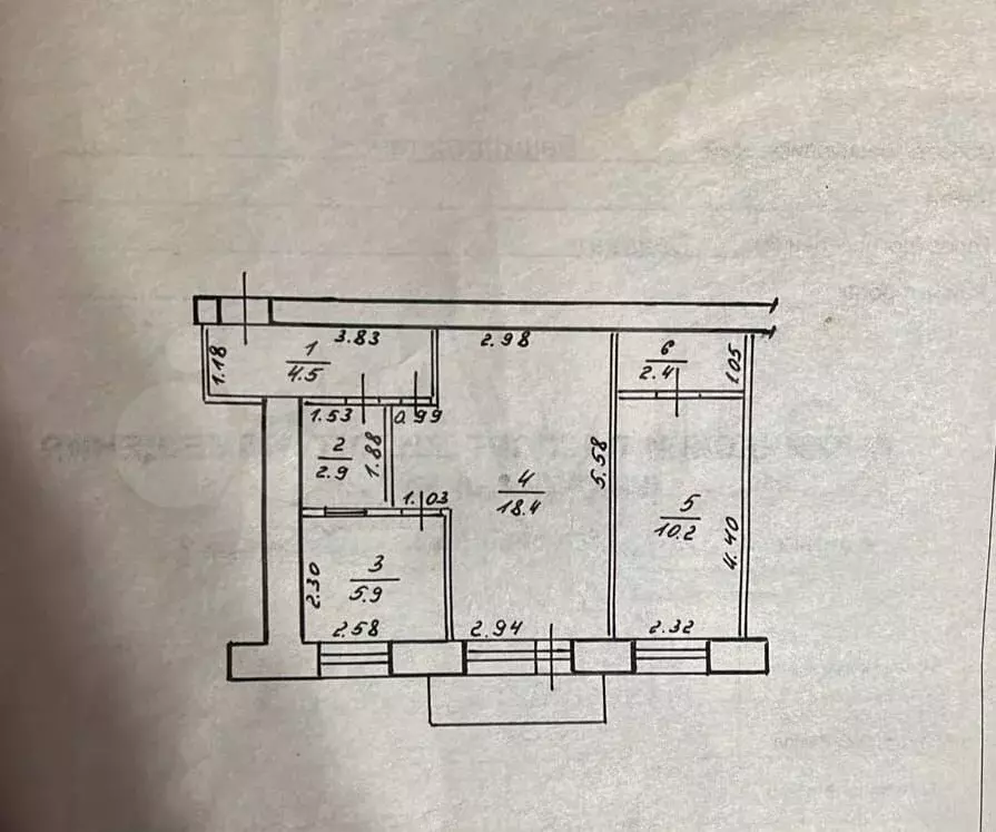 2-к. квартира, 45 м, 2/5 эт. - Фото 0