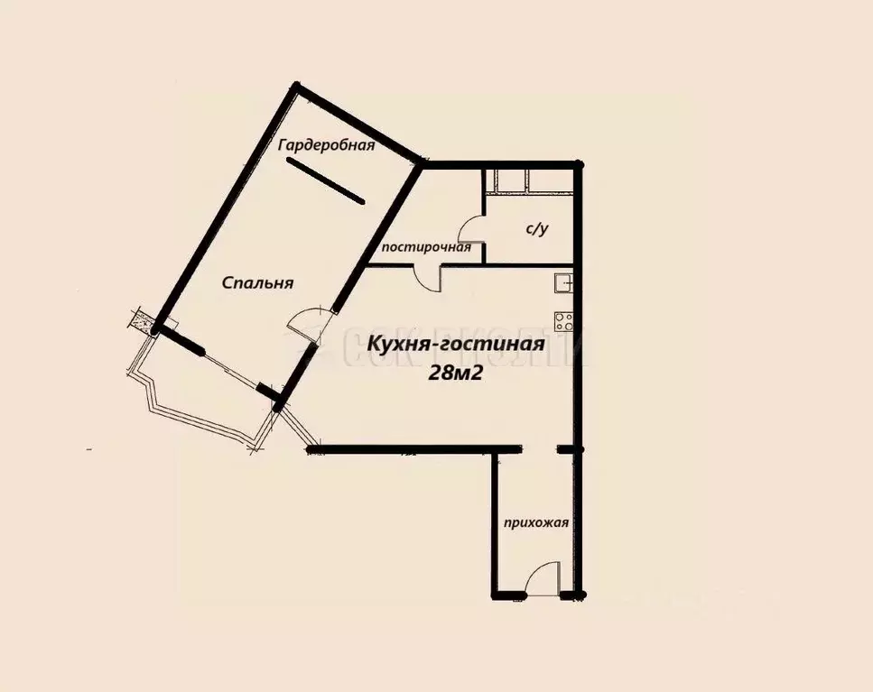 2-к кв. Московская область, Красногорск бул. Красногорский, 18 (68.8 ... - Фото 2