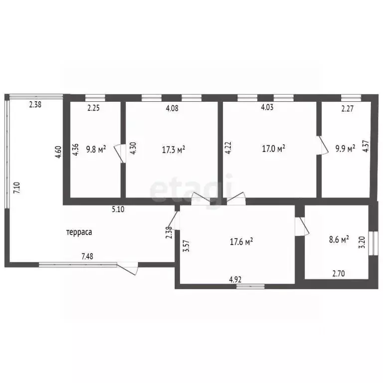 Дом в Калужская область, Мещовск ул. Пушкина, 14 (80 м) - Фото 1