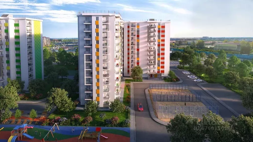 1-к кв. Краснодарский край, Сириус пгт ул. Акаций, 34к9 (32.05 м) - Фото 1