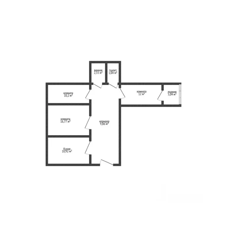 3-к кв. Краснодарский край, Новороссийск ул. Дзержинского, 138 (63.2 ... - Фото 1