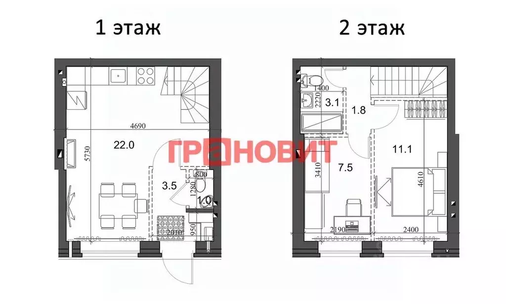 2-к кв. Новосибирская область, Новосибирский район, Мичуринский ... - Фото 1