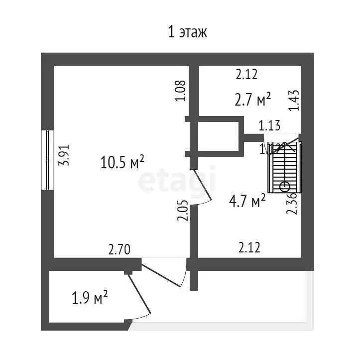 Дом в село Беркут, Совхозная улица (37 м) - Фото 2