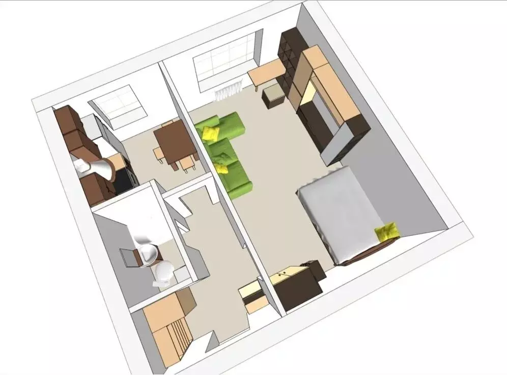1-комнатная квартира: Челябинск, посёлок Мясокомбинат, 13 (30.3 м) - Фото 1